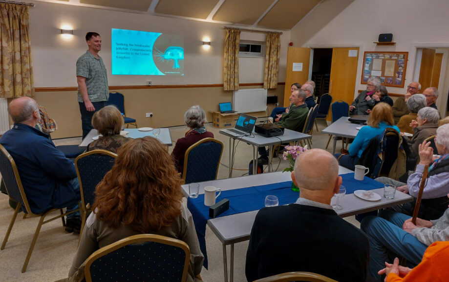 John Terenzini's talk on the UK's freshwater jellyfish