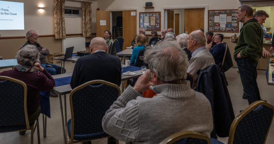 Roger Button's talk on the changing River Foss from Earswick to its confluence with the River Ouse